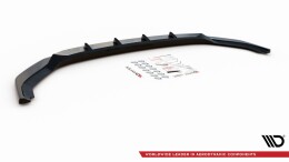 Cup Spoilerlippe Front Ansatz V.2 passend für VW T6 Facelift schwarz Hochglanz