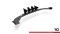 Street Pro Heck Ansatz Diffusor + Flaps passend für Seat Leon FR Hatchback Mk4 SCHWARZ+ HOCHGLANZ FLAPS