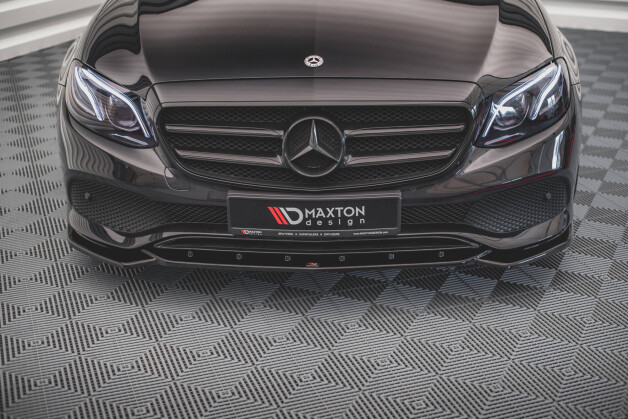 Cup Spoilerlippe Front Ansatz passend für Mercedes-Benz E W213 schwarz Hochglanz