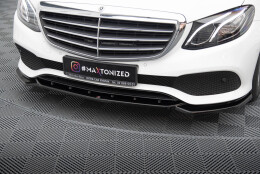 Cup Spoilerlippe Front Ansatz passend für Mercedes-Benz E W213 schwarz Hochglanz