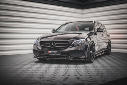 Street+ Spoilerlippe Front Ansatz passend für Mercedes E W213 schwarz Hochglanz