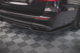 Mittlerer Cup Diffusor Heck Ansatz für Mercedes-Benz E W213 schwarz Hochglanz