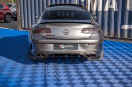 Heck Ansatz Diffusor für Mercedes-AMG E53 Coupe C238 / Cabriolet A238 schwarz Hochglanz