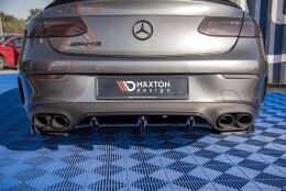 Heck Ansatz Diffusor passend für Mercedes-AMG E53 Coupe C238 / Cabriolet A238 schwarz Hochglanz