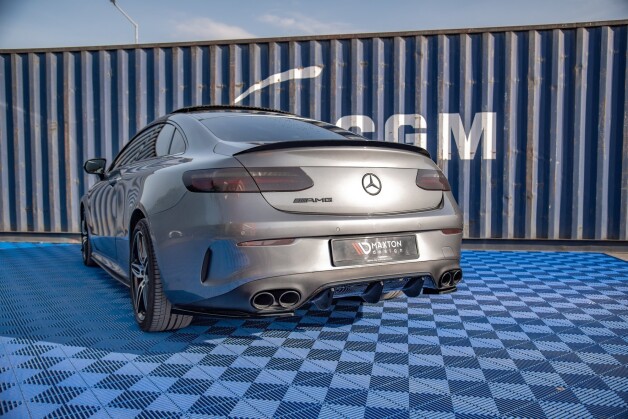 Street+ Heck Ansatz Flaps passend für Mercedes-AMG E53 Coupe C238 / Cabriolet A238 schwarz Hochglanz