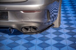 Heck Ansatz Flaps Diffusor für Mercedes-AMG E53 Coupe C238 / Cabriolet A238 schwarz Hochglanz