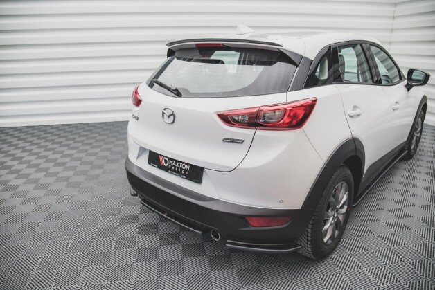 Heck Spoiler Aufsatz Abrisskante passend für Mazda CX-3 schwarz Hochglanz