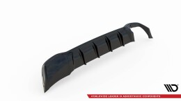 Heck Ansatz Diffusor passend für Ford Focus ST-Line Kombi Mk4 schwarz Hochglanz
