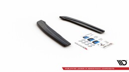 Heck Ansatz Flaps Diffusor V.1 passend für Ford Focus ST-Line Kombi Mk4 schwarz Hochglanz