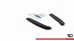 Heck Ansatz Flaps Diffusor V.1 passend für Ford Focus ST-Line Kombi Mk4 schwarz Hochglanz