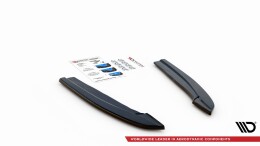 Heck Ansatz Flaps Diffusor V.3 passend für (passend für heckansatz v.1) Ford Focus ST-Line Kombi Mk4 schwarz Hochglanz