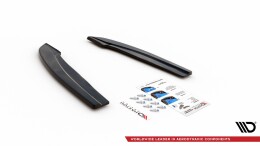 Heck Ansatz Flaps Diffusor V.3 passend für (passend für heckansatz v.1) Ford Focus ST-Line Kombi Mk4 schwarz Hochglanz