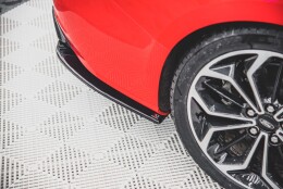 Street+ Heck Ansatz Flaps V.3 passend für Ford Focus ST-Line Kombi Mk4 schwarz Hochglanz