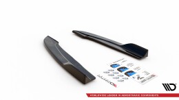 Heck Ansatz Flaps Diffusor V.4 passend für (passend für heckansatz v.1) Ford Focus ST-Line Kombi Mk4 schwarz Hochglanz