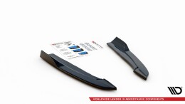 Street+ Heck Ansatz Flaps V.4 passend für Ford Focus ST-Line Kombi Mk4 schwarz Hochglanz