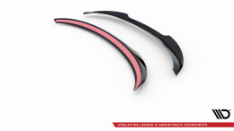Heck Spoiler Aufsatz Abrisskante passend für Ford Focus Vignale Kombi Mk4 schwarz Hochglanz