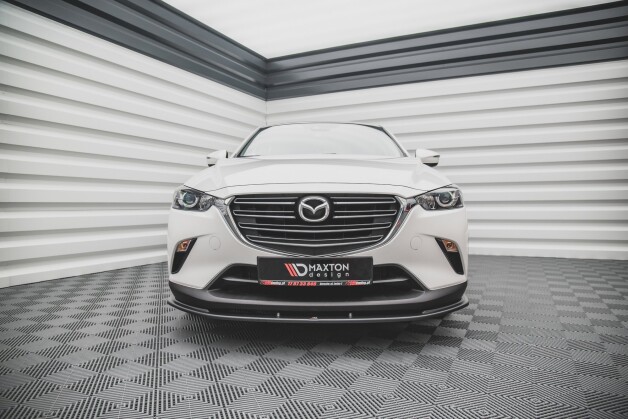 Street+ Spoilerlippe Front Ansatz V.1 passend für Mazda CX-3 schwarz Hochglanz
