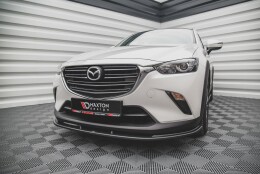 Street+ Spoilerlippe Front Ansatz V.1 passend für Mazda CX-3 schwarz Hochglanz