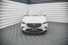 Street+ Spoilerlippe Front Ansatz V.2 passend für Mazda CX-3 schwarz Hochglanz