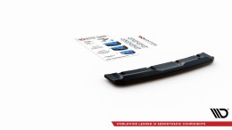 Mittlerer Cup Diffusor Heck Ansatz passend für Mazda CX-3 schwarz Hochglanz