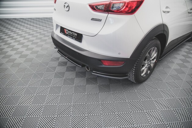Street+ Heck Ansatz Flaps passend für Mazda CX-3 schwarz Hochglanz