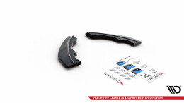 Heck Ansatz Flaps Diffusor passend für Mazda CX-3 schwarz Hochglanz