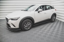 Seitenschweller Ansatz Cup Leisten passend für Mazda CX-3 schwarz Hochglanz