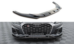 Cup Spoilerlippe Front Ansatz V.1 passend für Audi S5 / A5 S-Line F5 Facelift schwarz Hochglanz