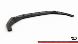 Cup Spoilerlippe Front Ansatz V.1 passend für Audi S5 / A5 S-Line F5 Facelift schwarz Hochglanz