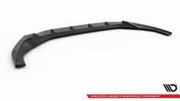 Cup Spoilerlippe Front Ansatz V.2 passend für Audi S5 / A5 S-Line F5 Facelift schwarz Hochglanz