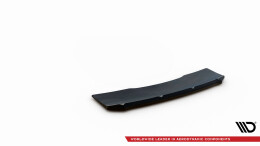 Mittlerer Cup Diffusor Heck Ansatz passend für Audi S5 Sportback / Coupe F5 Facelift schwarz Hochglanz