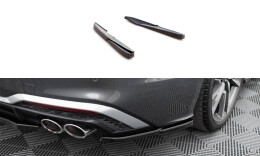 Heck Ansatz Flaps Diffusor für Audi S5 Sportback / Coupe F5 FL schwarz Hochglanz