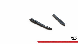 Heck Ansatz Flaps Diffusor passend für Audi S5 Sportback / Coupe F5 Facelift schwarz Hochglanz
