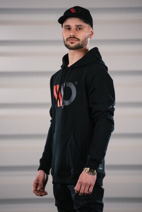 Maxton Design® Black Hoodie Herren