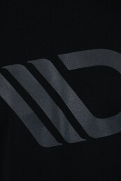 Maxton Design® Black T-Shirt Herren Logo Schwarz