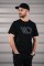 Maxton Design® Black T-Shirt Herren Logo Schwarz M