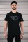 Maxton Design® Black T-Shirt Herren Logo Schwarz L