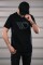 Maxton Design® Black T-Shirt Herren Logo Schwarz XL