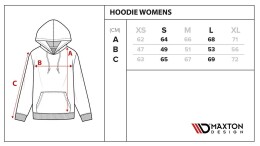 Maxton Design® Gray Hoodie Damen XL