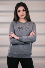 Maxton Design® Gray Pullover Damen M
