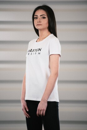 Maxton Design® White T-Shirt Damen S