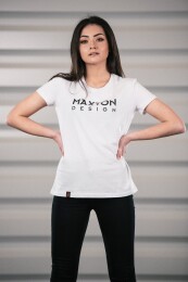 Maxton Design® White T-Shirt Damen S