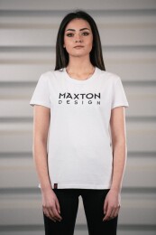 Maxton Design® White T-Shirt Damen L