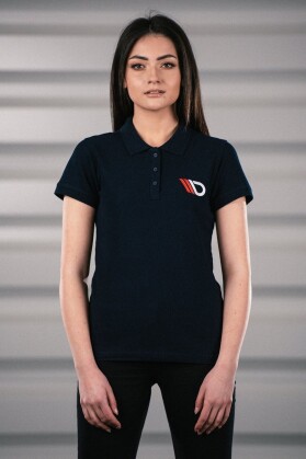 Maxton Design® Navy Blue Polo Shirt Damen L