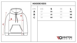 Maxton Design® Gray Hoodie Kids XS
