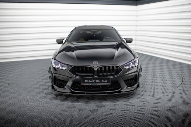 Street+ Spoilerlippe Front Ansatz V.1 + Flaps passend für BMW M8 Gran Coupe F93 / Coupe F92