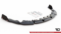 Cup Spoilerlippe Front Ansatz +Flaps V.1 für BMW M8 Gran Coupe F93 / Coupe F92 schwarz Hochglanz