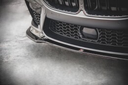 Cup Spoilerlippe Front Ansatz V.2 für BMW M8 Gran Coupe F93 schwarz matt