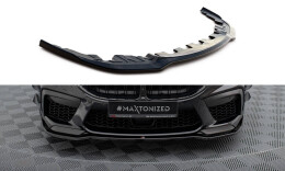 Cup Spoilerlippe Front Ansatz V.2 passend für BMW M8 Gran Coupe F93 / Coupe F92 schwarz Hochglanz