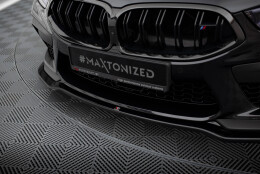 Cup Spoilerlippe Front Ansatz V.2 passend für BMW M8 Gran Coupe F93 / Coupe F92 schwarz Hochglanz